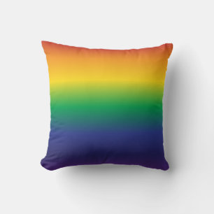 Klassische Regenbogenfarbene Streifen Kissen