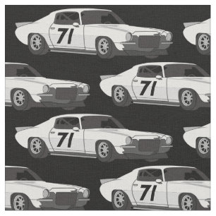 Klassische Rennwagen Stoff