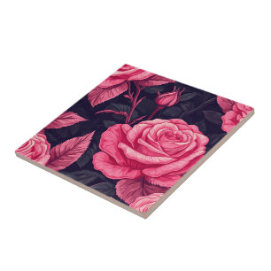 Klassische Retro-Rose Keramik Fliesen für Badezimm