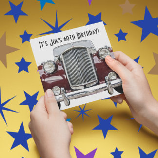 Klassische Retro Vintage Geburtstagsparty Einladun Einladung