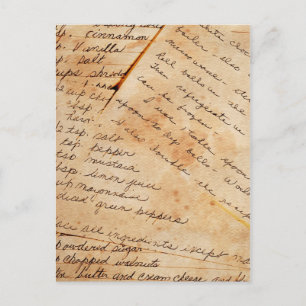 klassische Rezepte Postkarte