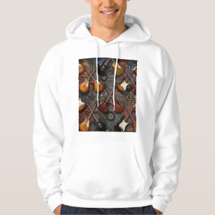 Klassische Rock-Rhythmen: Vintage-Elektrogitarre Hoodie