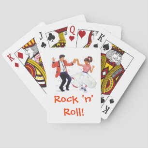 Klassische Rock & Roll Teddy Boy Poodle Rock Tänze Spielkarten