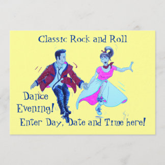 Klassische Rock- und Roll-Dancing Einladung
