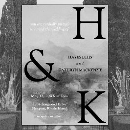 Klassische romantische Altes Geld ästhetische Hoch Einladung