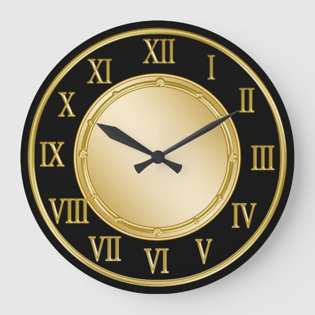 Klassische römische Küchenmauer Große Wanduhr (Vorderseite)