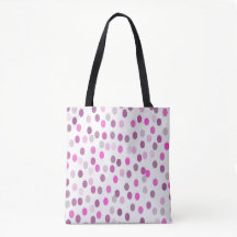 Klassische rosa Polka Punkte auf Weiß