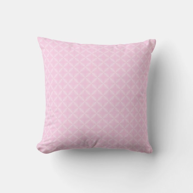 Klassische Rose Rhombus Muster Kissen (Vorderseite)