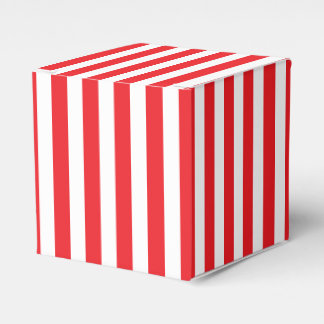 Klassische rot-weiße Streifen Geschenkschachtel
