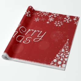 Klassische rote und weiße festliche Weihnachtsverp Geschenkpapier