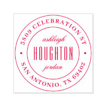 Klassische Round-Script-Namen-Rücksendeadresse