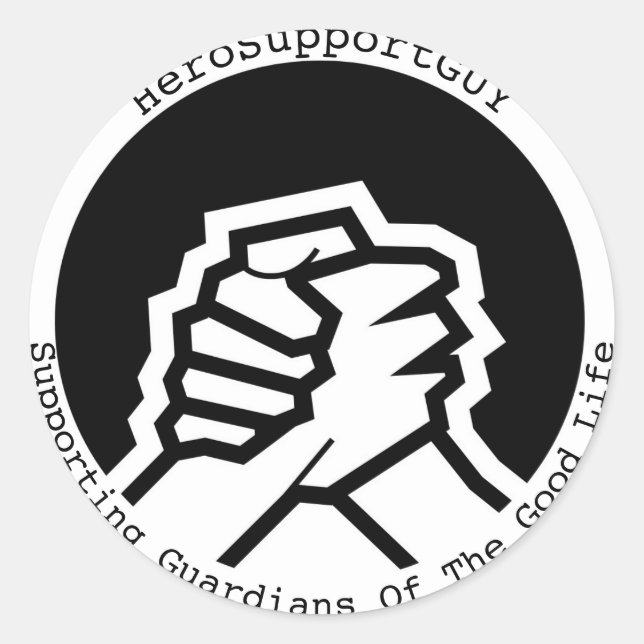 Klassische Round Stickers (Vorderseite)