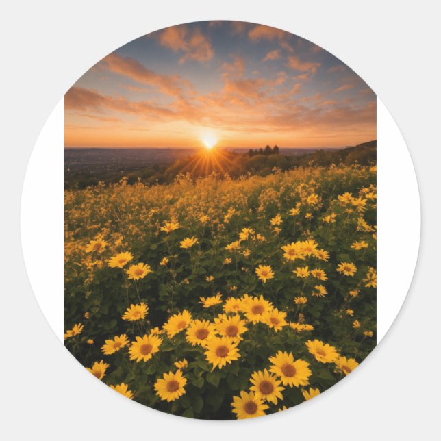 Klassische Round Stickers (Vorderseite)