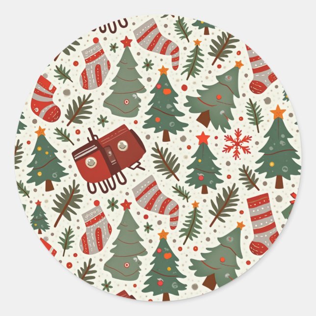 Klassische Round Stickers (Vorderseite)