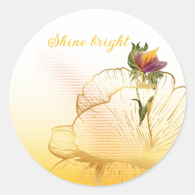 Klassische Round Stickers (Vorderseite)