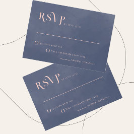 Klassische RSVP-Karte zum Hochzeitsrauchen Einladung