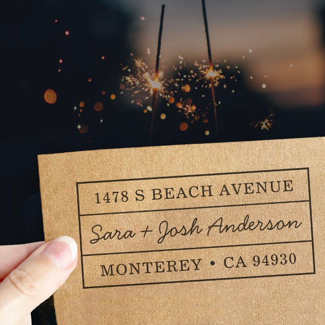 Klassische Rücksendeadresse Hochzeitshaus Permastempel (Von Creator hochgeladen)