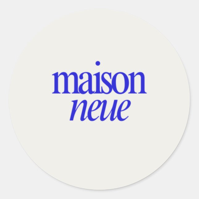 Klassische runde Aufkleber (Vorderseite)