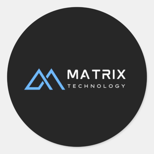 Klassische runde Aufkleber (Vorderseite)