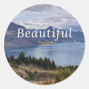 Klassische runde Aufkleber