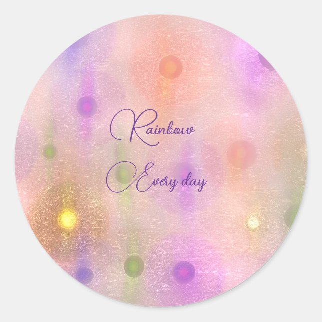 Klassische Runde Aufkleber (Vorderseite)