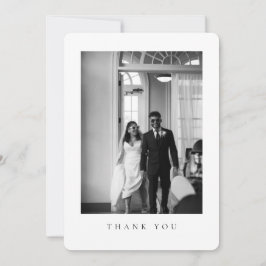 Klassische runde Dankeskarten für Hochzeitsfotos Dankeskarte