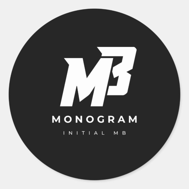 KLASSISCHE RUNDE STICKER (Vorderseite)