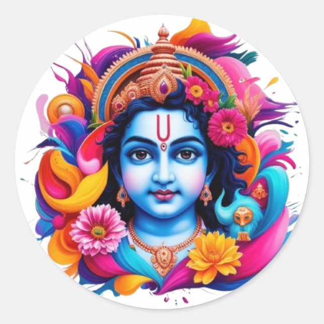 Klassische Rundkleber Runder Aufkleber (Vorderseite)