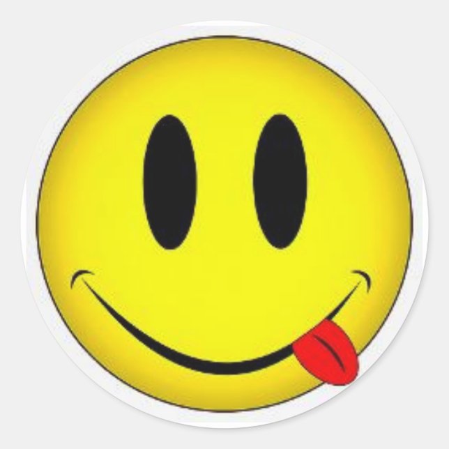 Klassische Rundstickerfläche Runder Aufkleber (Vorderseite)