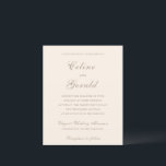 Klassische Sandy neutrale Budget Hochzeitseinladun<br><div class="desc">Klassische Hochzeitseinladungen mit einem schlichten und zeitlosen Design mit elegantem Drehbuch und klassischen Serif-Schriftart.</div>