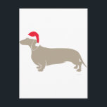Klassische Santa Dackel Dackel Feiertagspostkarte<br><div class="desc">Klassische Santa Dackel Dackel</div>