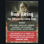 Klassische Santa Reading, saisonale Rekrutierungsw Flyer<br><div class="desc">Classic Reading Santa,  saisonale Rekrutierung Werbung Flyer durch den Business Card Store.</div>