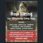Klassische Santa Reading, saisonale Rekrutierungsw Flyer<br><div class="desc">Classic Reading Santa,  saisonale Rekrutierung Werbung Flyer durch den Business Card Store.</div>
