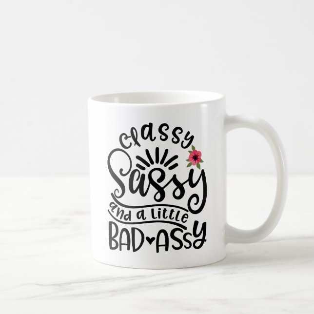Klassische Sassy und eine kleine böse Assy Süd-Sas Kaffeetasse (Rechts)