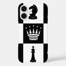 Klassische Schachfiguren iPhone 16 Fall