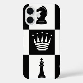 Klassische Schachfiguren iPhone 16 Fall Hülle