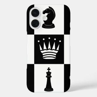 Klassische Schachfiguren iPhone 16 Fall Hülle