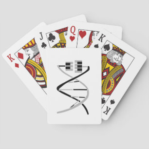 Klassische Schlüssel zur DNA des Musikgene Spielkarten