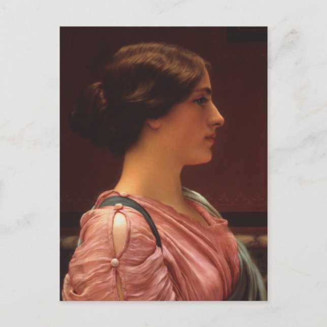Klassische Schönheit von John William Godward Postkarte (Vorderseite)