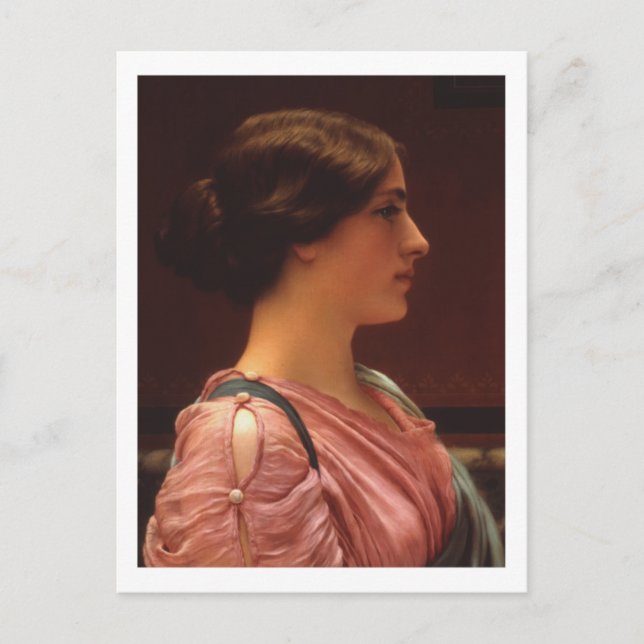 Klassische Schönheitsgrenze John William Godward Postkarte (Vorderseite)