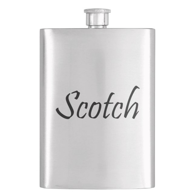 Klassische schottische Flasche Flachmann (Vorderseite)