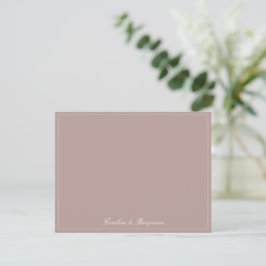 Klassische Schrift Elegante Hochzeit Benutzerdefin Dankeskarte