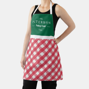 Klassische Schürze für Karierte Personalisierte Ma