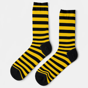 Klassische schwarz-gelbe Streifen Socken
