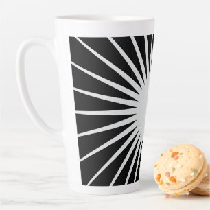 Klassische Schwarz-Weiß-Chili-Bowl Milchtasse