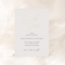 Klassische Schwarz-Weiß-Hochzeit speichern Sie das Folieneinladung