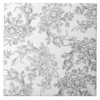 Klassische Schwarz-Weiß-Toile