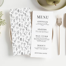 Klassische Schwarz-weiße Blumenkarten