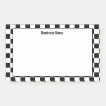 Klassische schwarz-weiße Post-It-Notes