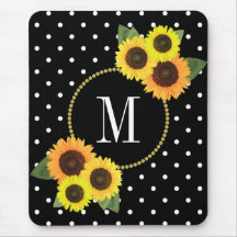 Klassische Schwarze Antike florale Polka Dots Mono